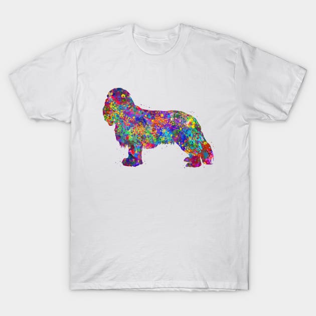 Cavalier King Charles Spaniel dog watercolor T-Shirt by Yahya Art